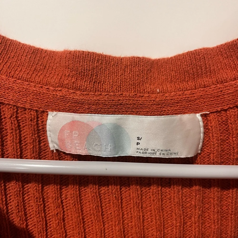 Free People Beach Terracotta Long Sleeve Dress